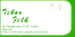 tibor filk business card